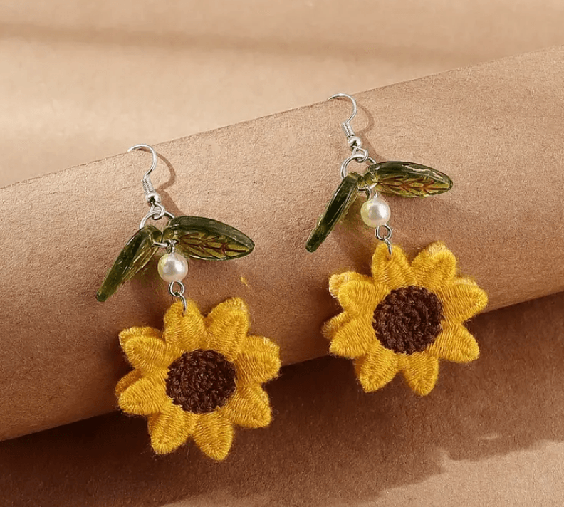 Sunshine Sunflower Earrings - LAND