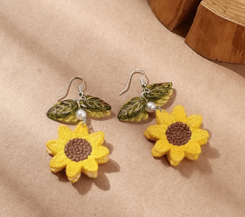 Sunshine Sunflower Earrings - LAND